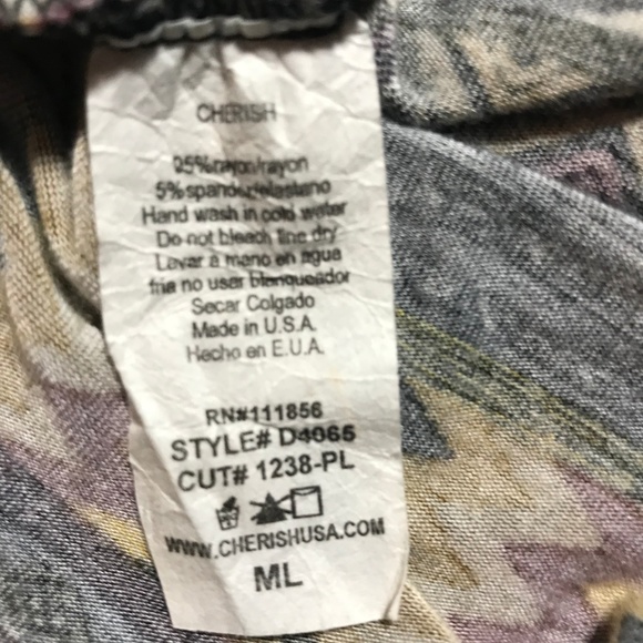 Aztec Boho Tunic Top M/L by Cherish Womens FALL - Picture 6 of 6